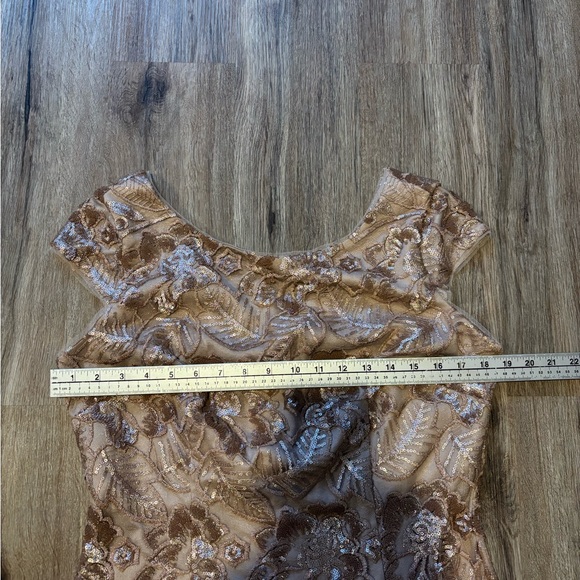 Alex Evenings - Rose Gold Sequin Cocktail Dress - Size 12 - Picture 6 of 8